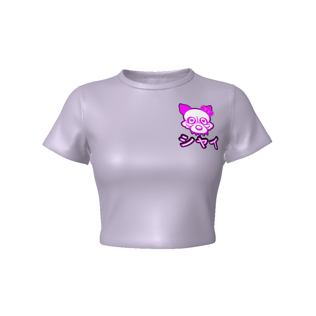 shy Women's Fitted Crop Tee