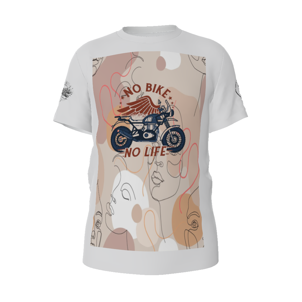 rebel hippie live to ride Crew Neck T-Shirt