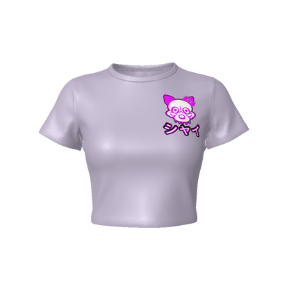 shy Women's Fitted Crop Tee