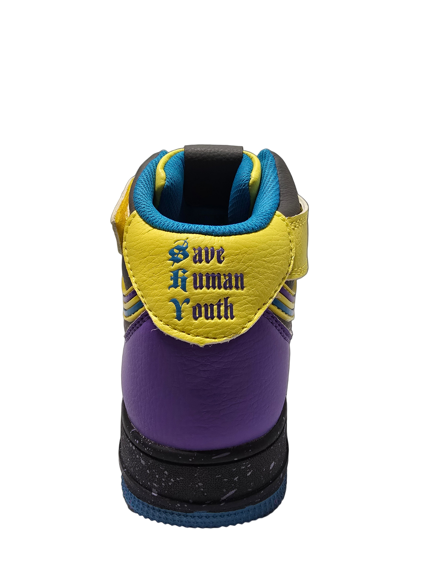 Shy azure storm hi tops sneacker