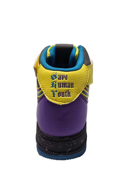 Shy azure storm hi tops sneacker