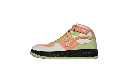Shy peaches & cream  hi top sneaker