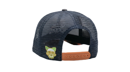 Rebel hippie short bill snapback hat