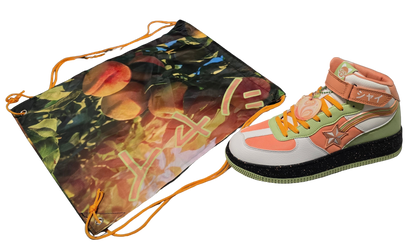 Shy peaches & cream  hi top sneaker