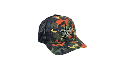 Rebel hippie short bill snapback hat