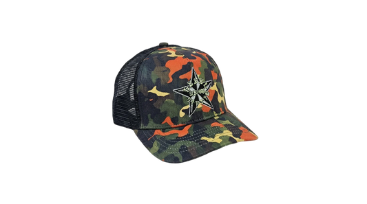 Rebel hippie short bill snapback hat