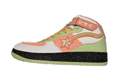 Shy peaches & cream  hi top sneaker