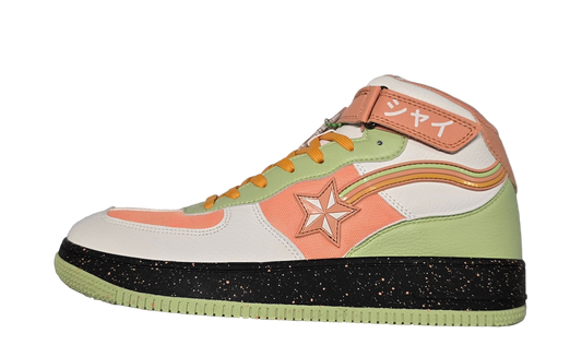 Shy peaches & cream  hi top sneaker