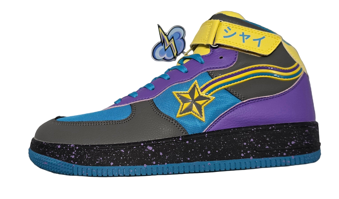 Shy azure storm hi tops sneacker