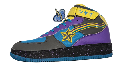 Shy azure storm hi tops sneacker