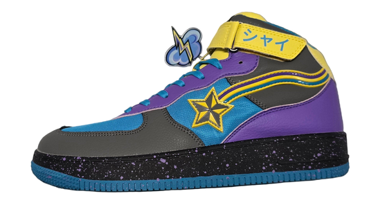 Shy azure storm hi tops sneacker