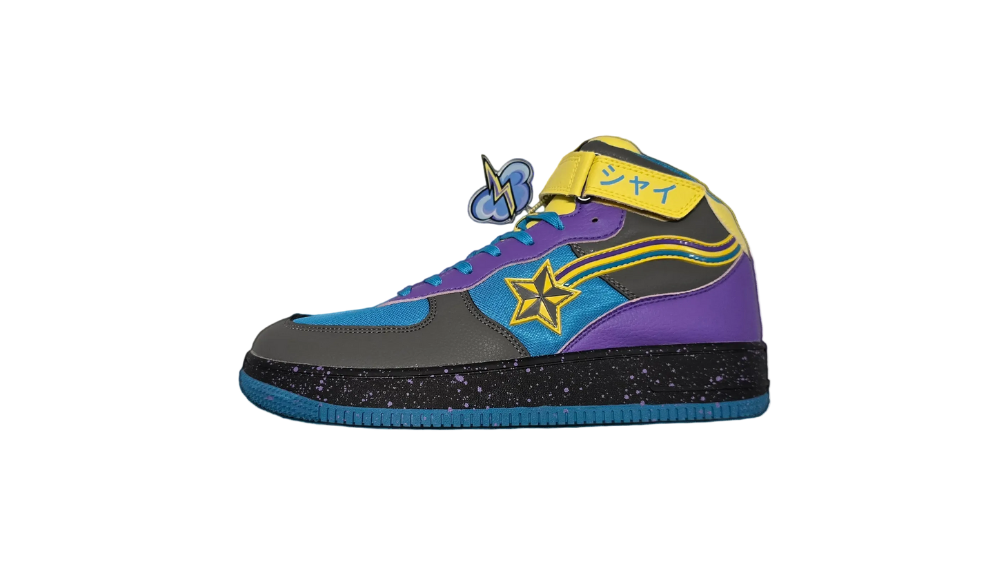 Shy azure storm hi tops sneacker