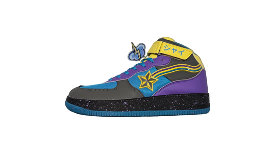Shy azure storm hi top sneacker