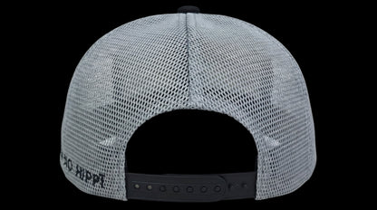 Rebel hippie healing hand short bill snapback hat